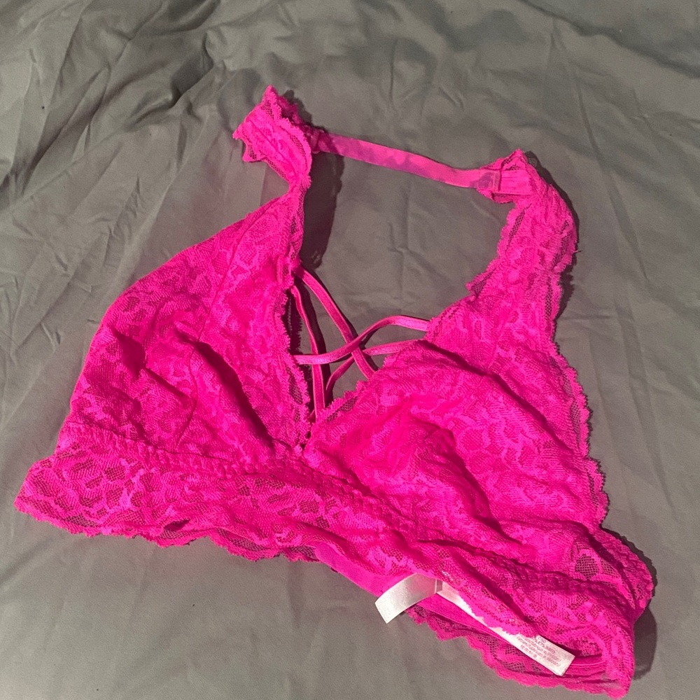 PINK Victoria's Secret Neon Lace Bralette